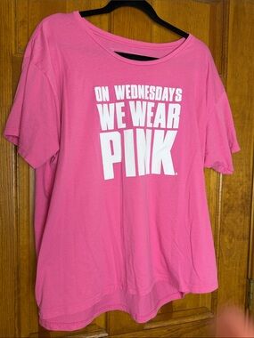 Mean Girls Graphic Pink Tee by Creative Goods - On Wednesdays We Wear Pink XXL